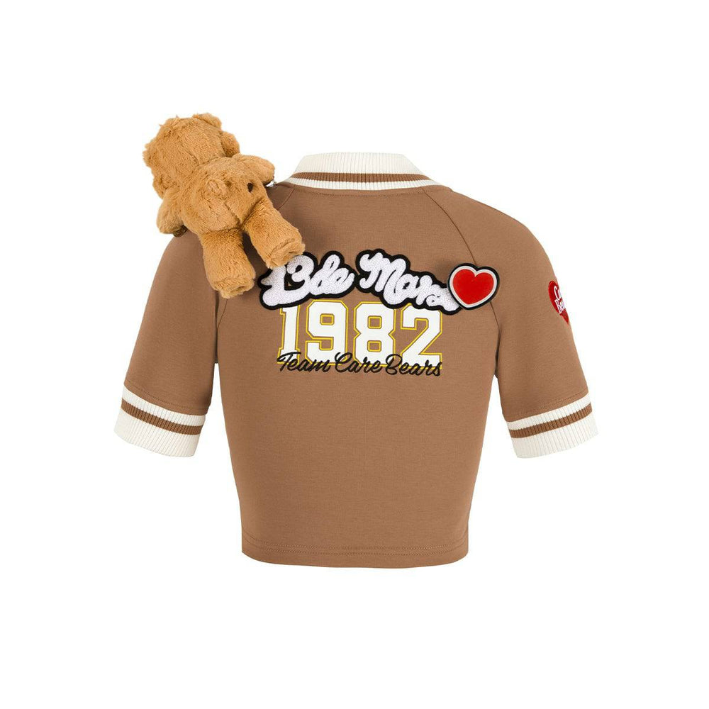 13De Marzo X Care Bears Hug Squad Baseball Top Brown - Mores Studio