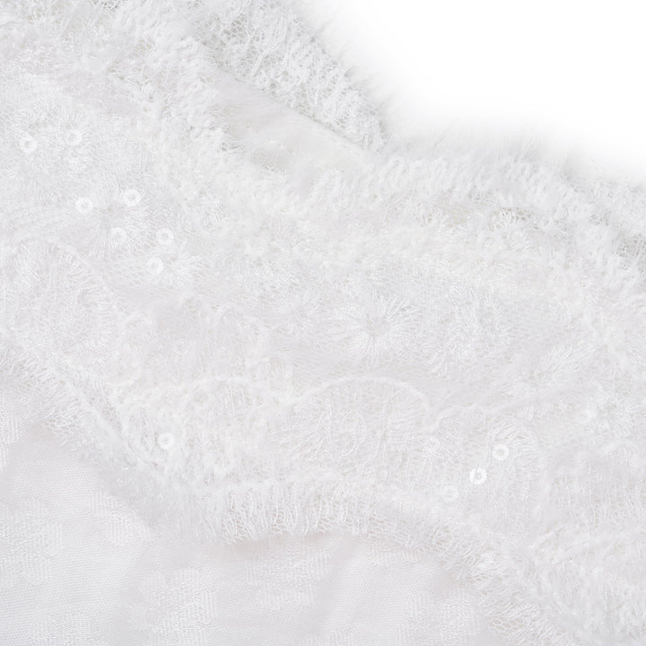Kroche Lace Patchwork Irregular Cutting Sling Dress