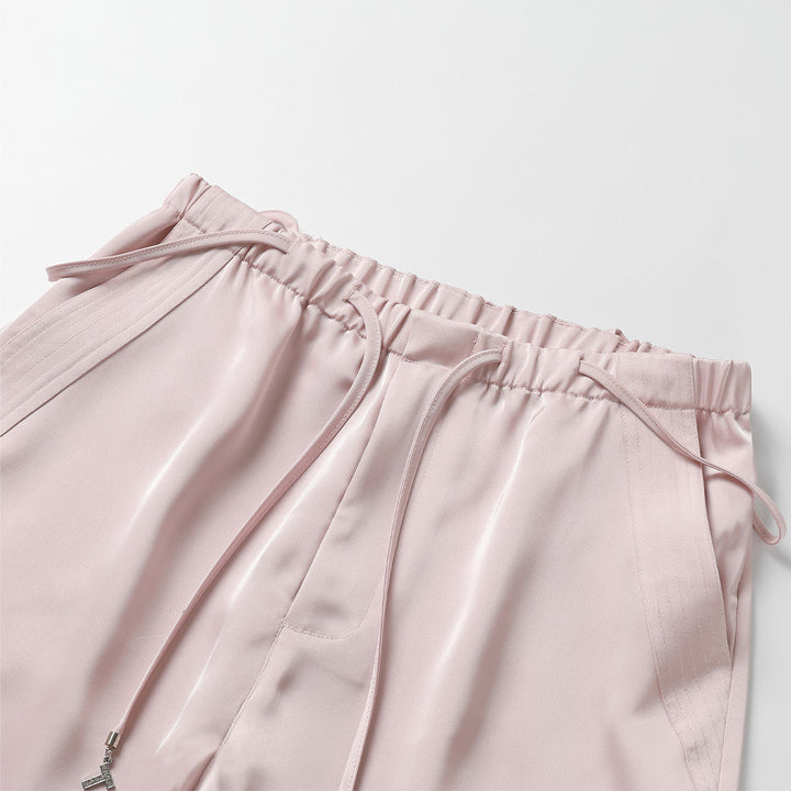 Three Quarters Pockets Cargo Pants Pink - GirlFork