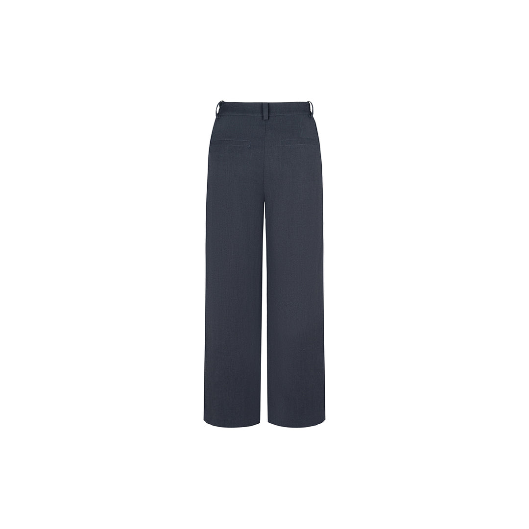 Three Quarters Classic Woollen Suit Pants Grey - Mores Studio
