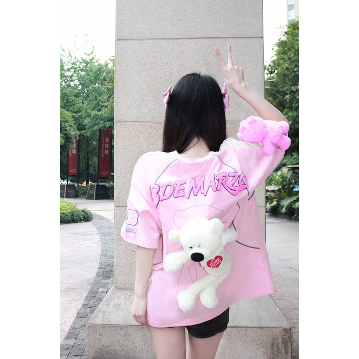 13De Marzo X Care Bears Hug Squad Tee Pink - Mores Studio