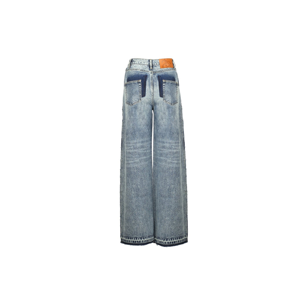 Ann Andelman Two Toned Vintage Oversized Jeans - Mores Studio
