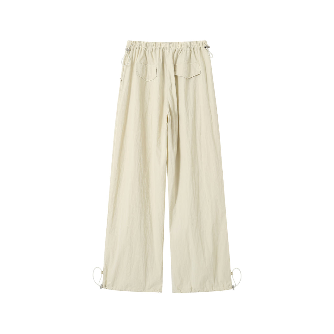 SomeSowe Cool Drawstring Cargo Pants Cream