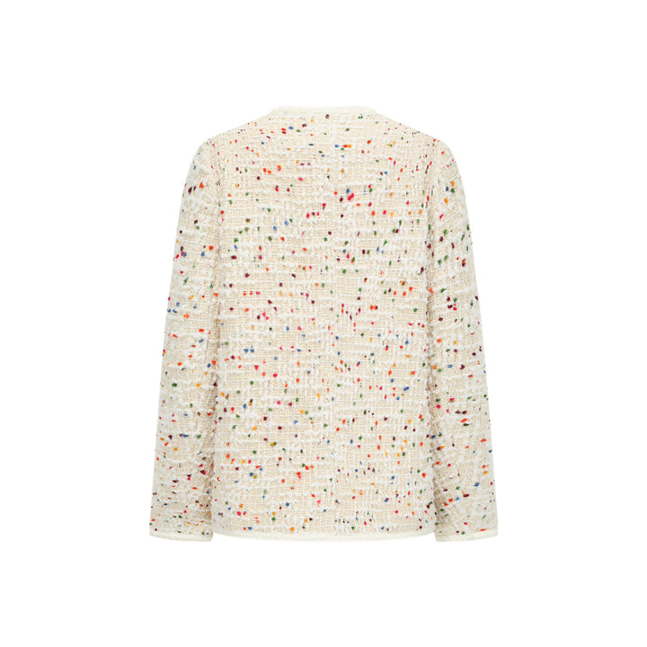 Alexia Sandra Rainbow Sprinkle Dots Tweed Jacket - Mores Studio