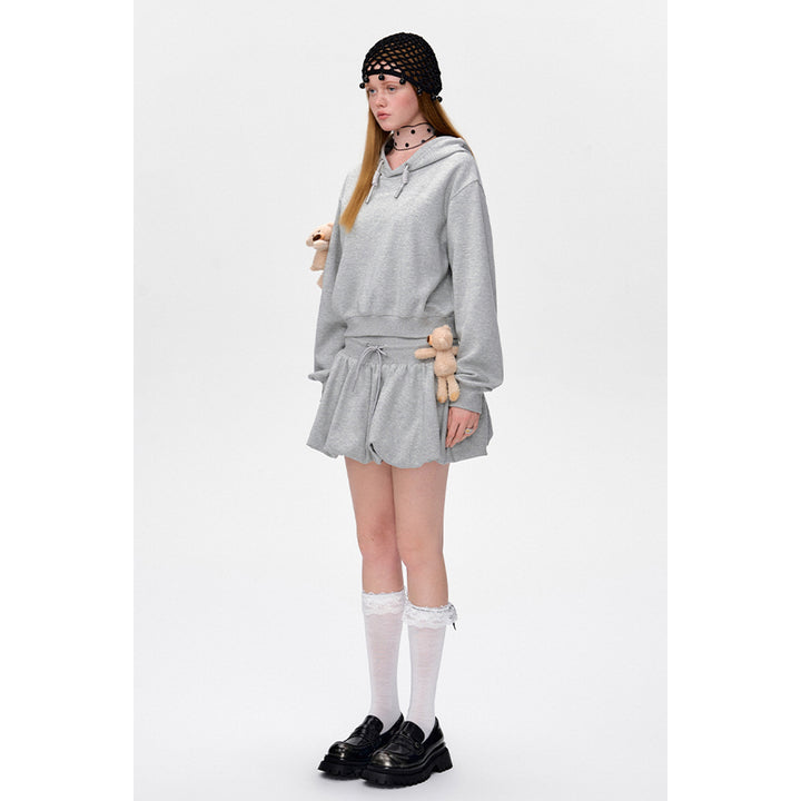 13De Marzo Doozoo Drawstring Bud Skirt Gray