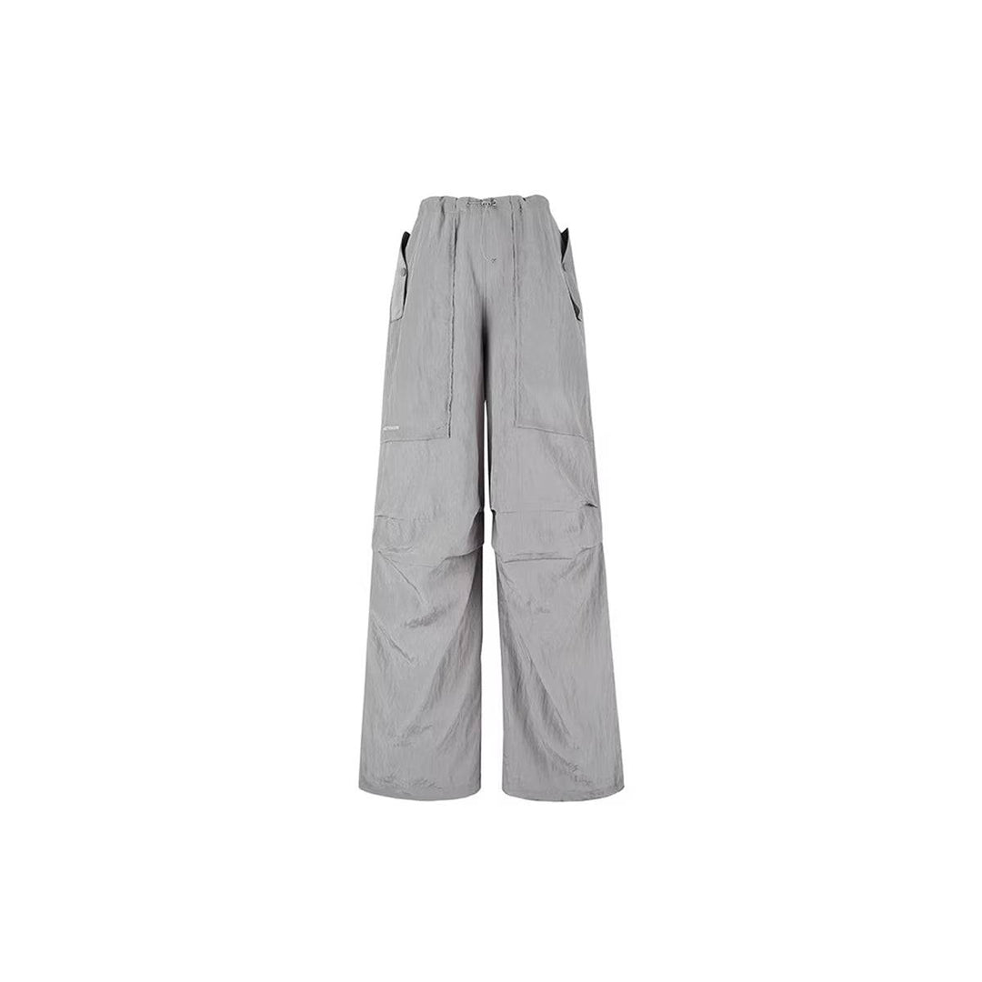 NotAwear Casual Drawstring Oversized Pants Grey - Mores Studio