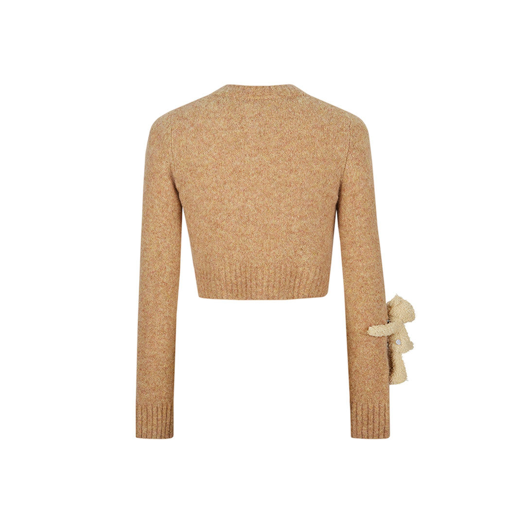 13De Marzo Doozoo Short Knit Cardigan Khaki