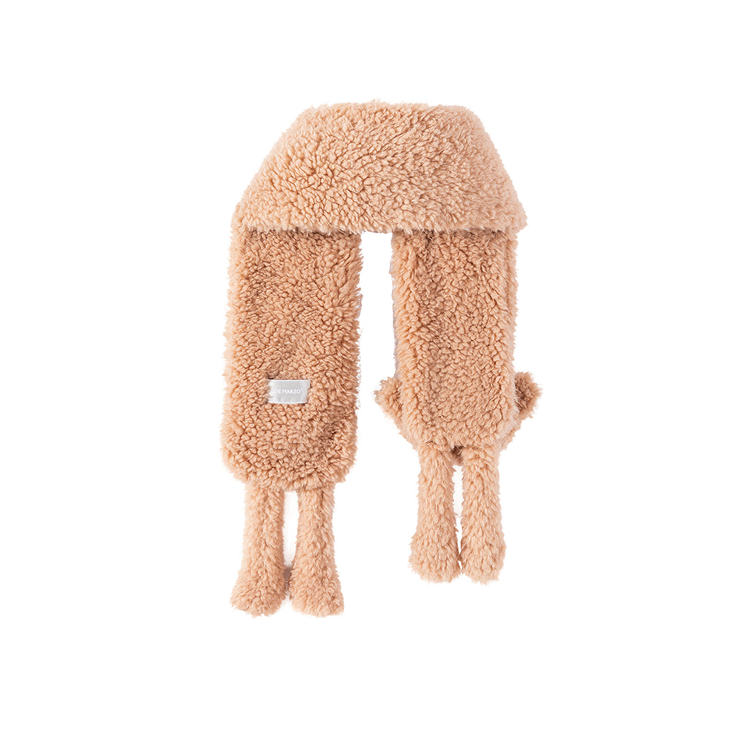 13De Marzo Doozoo Fuzzy Scarf Brown