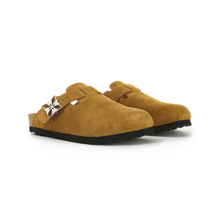 Trapar Waves Suede Casual Slip On Birkenstock Brown