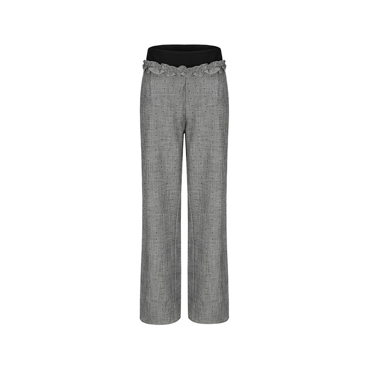 AGAM Double Waist Stringy Selvage Suit Pants Grey