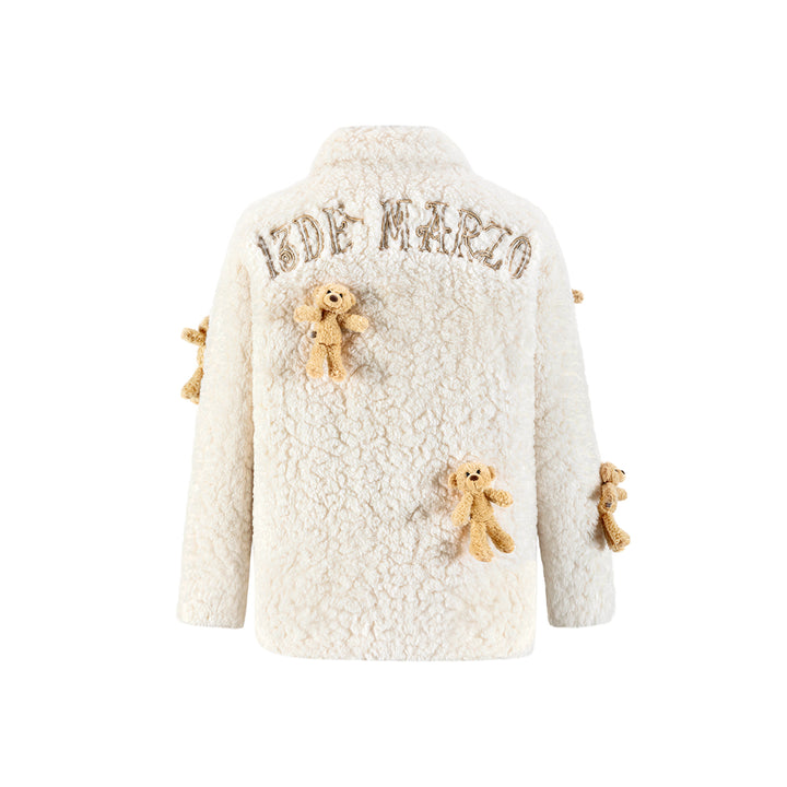 13De Marzo Doozoo Covered Fleece Jacket White