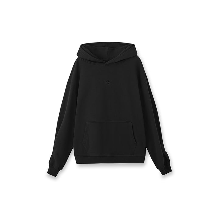 NotAwear Logo Embroidery Casual Hoodie Black - Mores Studio