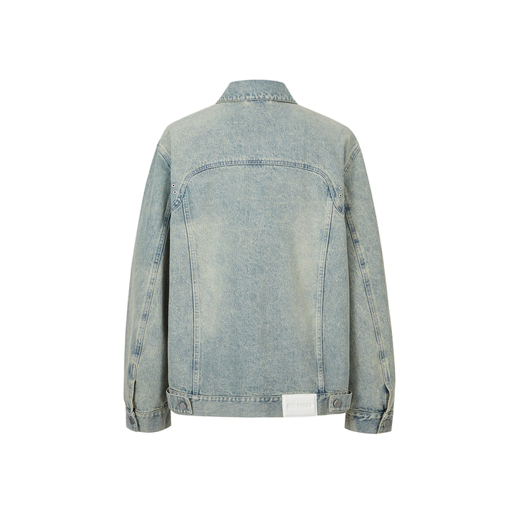 13De Marzo Hangout Friends Denim Jacket Washed Blue