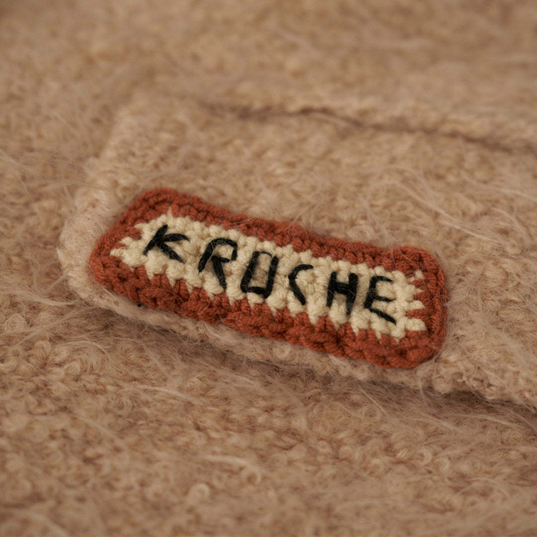 Kroche Woolen Shoulder-Padded Oversized Coat - Mores Studio