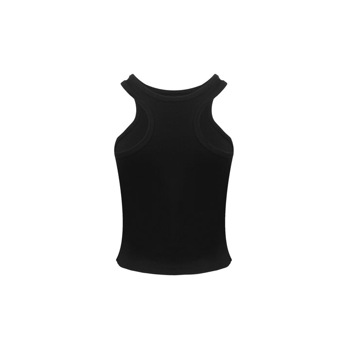 Ann Andelman Logo Printed Tank Vest Black - Mores Studio