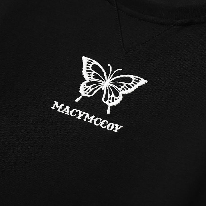 MacyMccoy Butterfly Hollow Cutting Sweater Dress