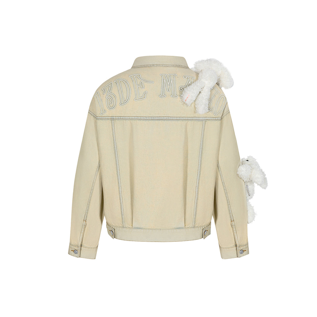 13De Marzo Doozoo Vintage Denim Jacket Beige