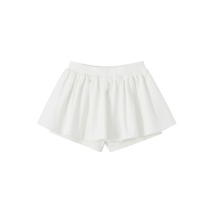 SomeSowe 3D A-Line Puffy Skirt Shorts White