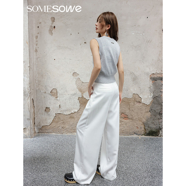 SomeSowe Front Pocket Oversized Suit Pants - Mores Studio