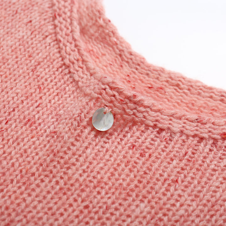 SomeSowe Colorful Dotted Wool Cloud Sweater Pink - Mores Studio