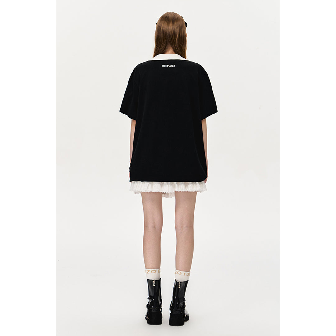 13De Marzo Float Cloud Balloon T-Shirt Black