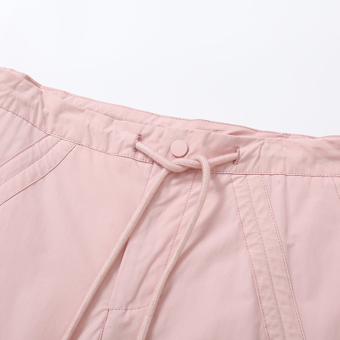 SomeSowe Bow Drawstring Cargo Pants Pink