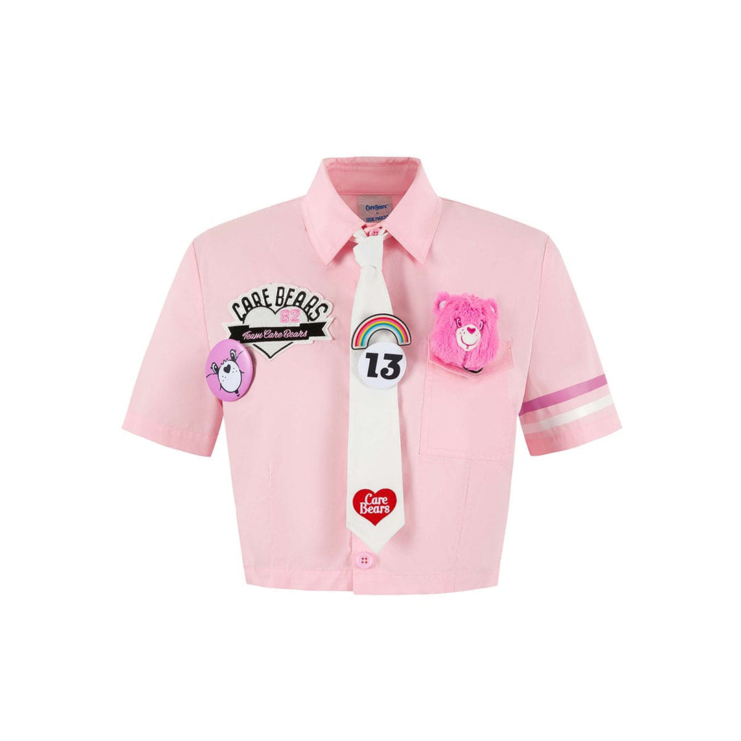 13De Marzo X Care Bears Patch Tie Shirt Pink - Mores Studio