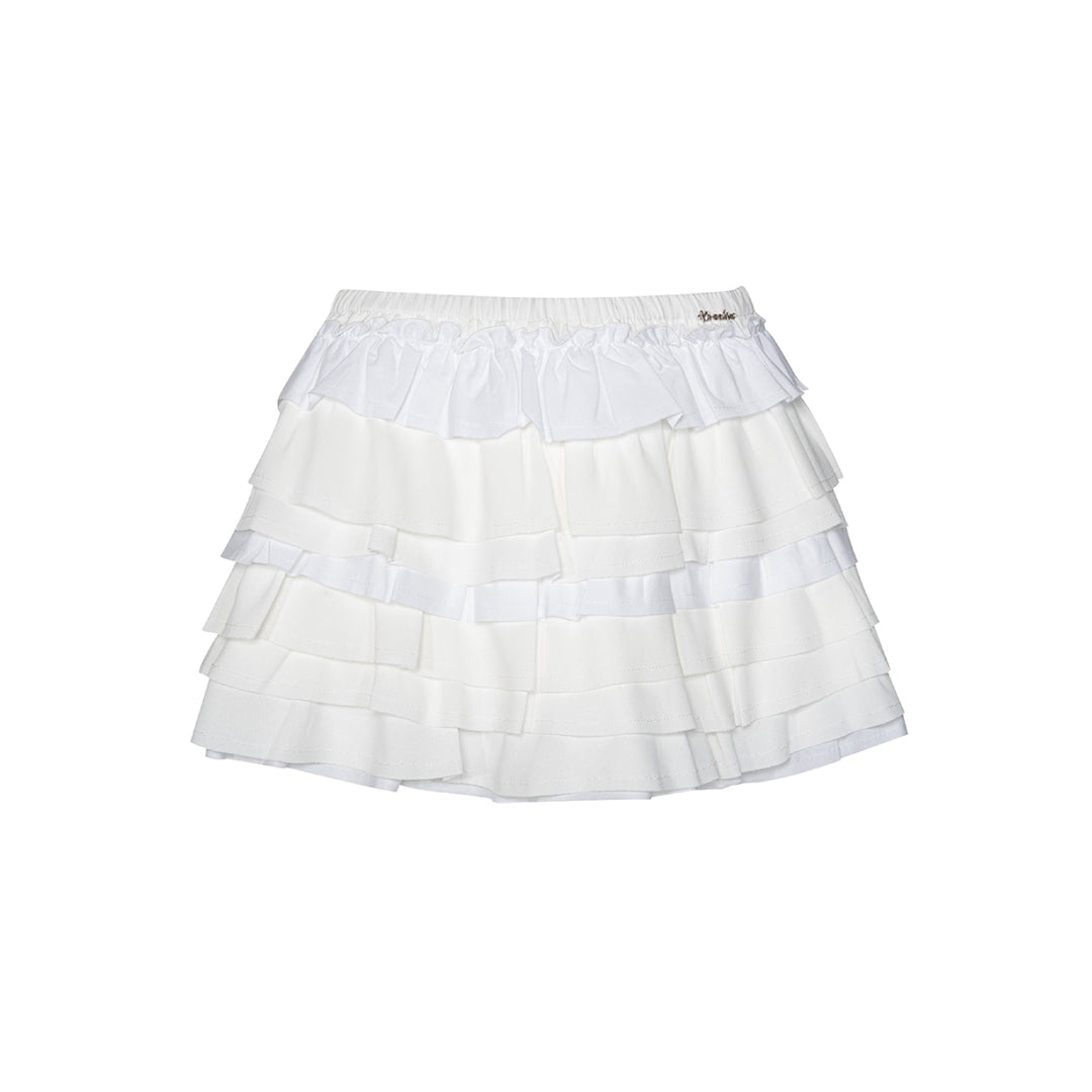 Kroche A-Line Ballet Fluffy Skirt White