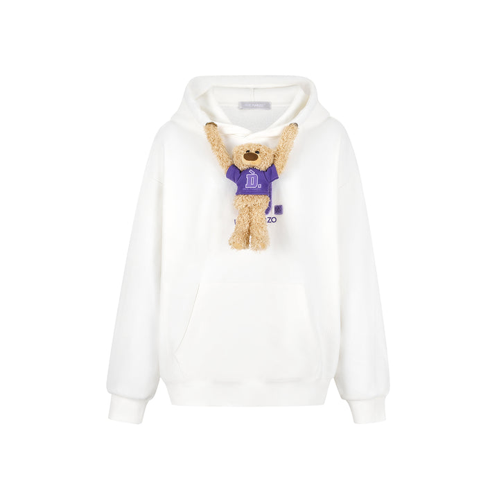 13De Marzo X D.Desirable Bear Hoodie White