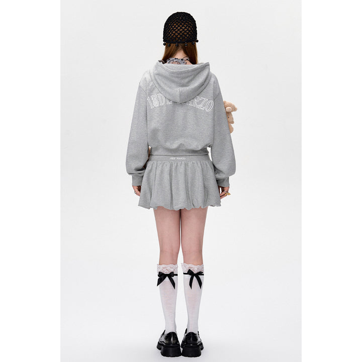 13De Marzo Doozoo Drawstring Bud Skirt Gray