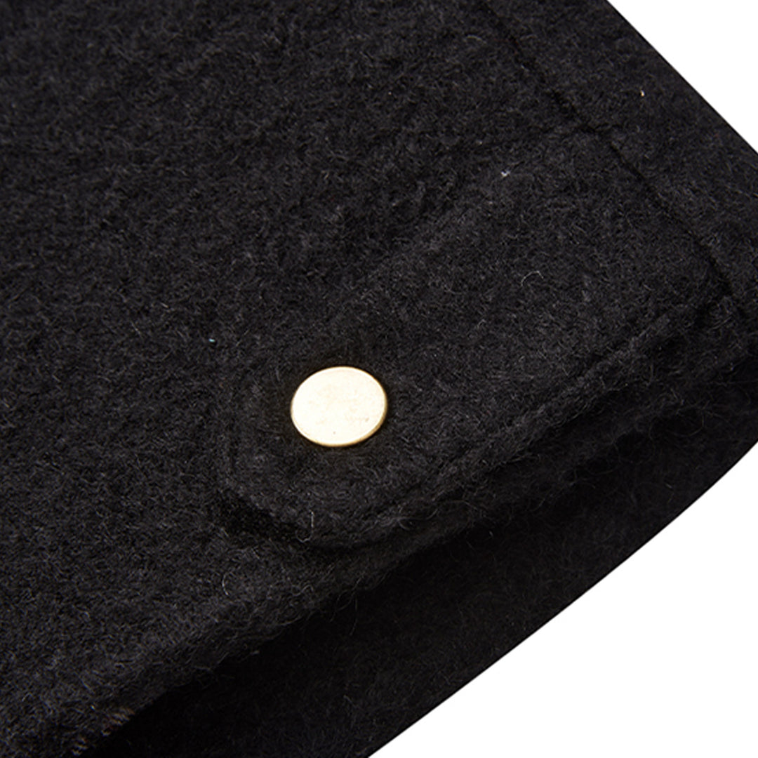Moditec Blended Woolen Detroit Cargo Jacket Black - Mores Studio