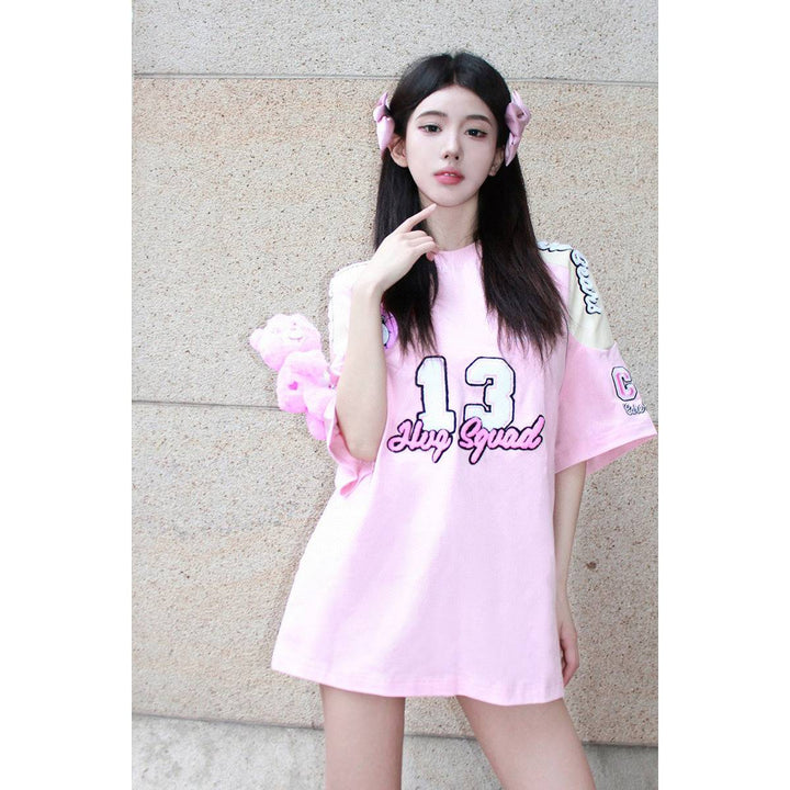 13De Marzo X Care Bears Hug Squad Tee Pink - Mores Studio