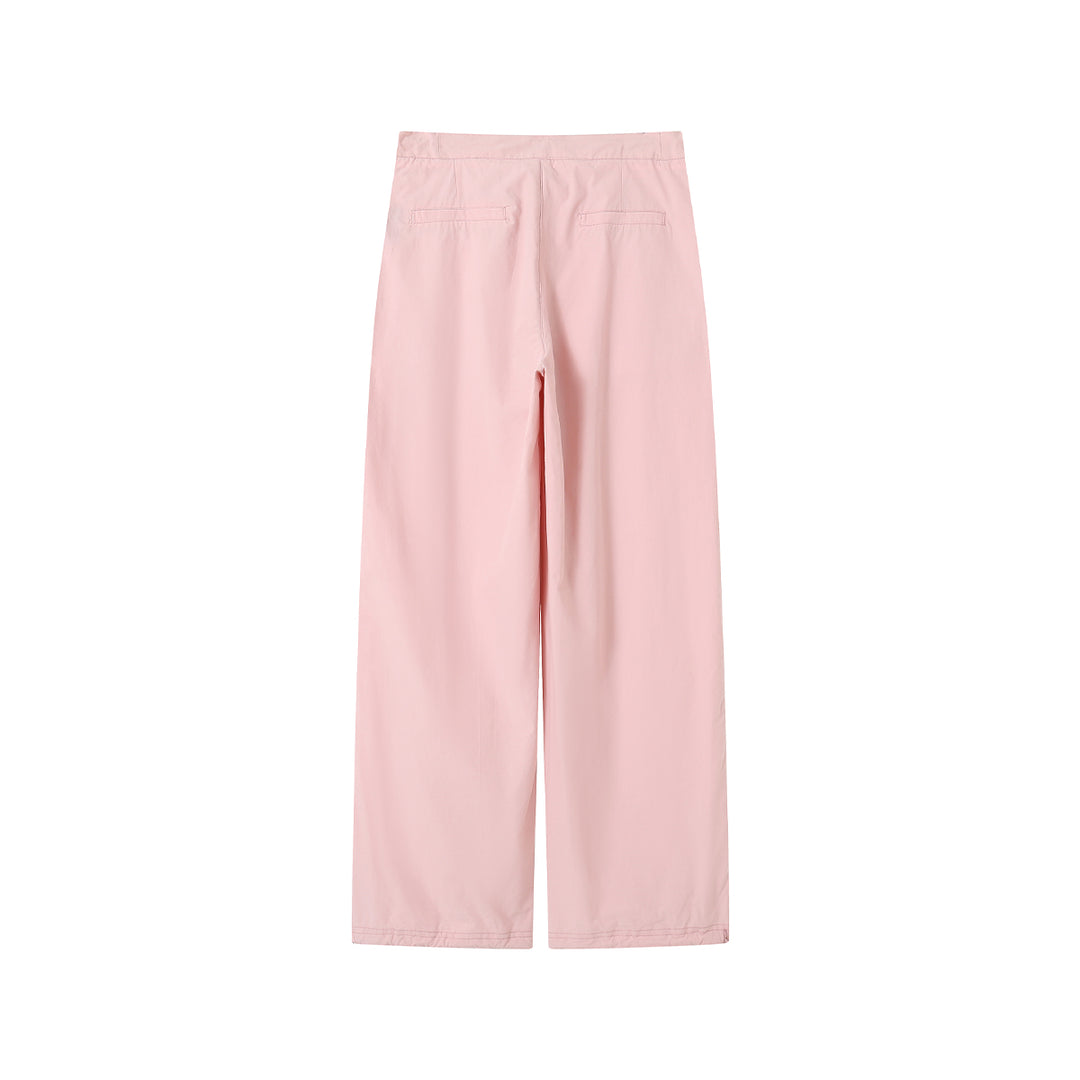 SomeSowe Bow Drawstring Cargo Pants Pink