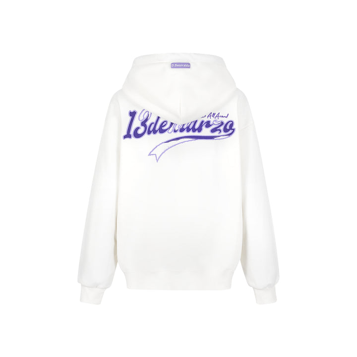 13De Marzo X D.Desirable Bear Hoodie White