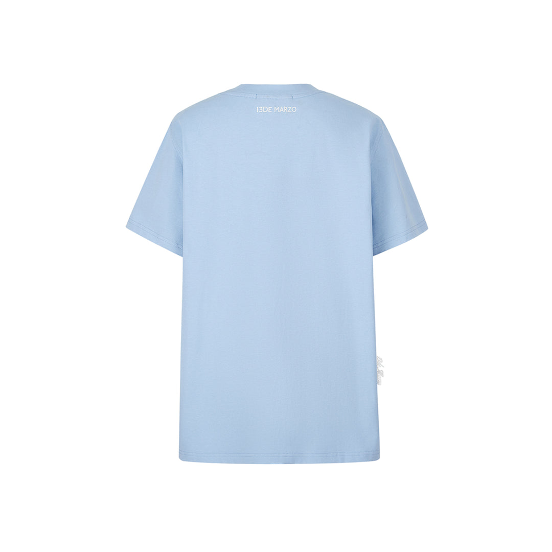 13De Marzo Float Cloud Balloon T-Shirt Blue