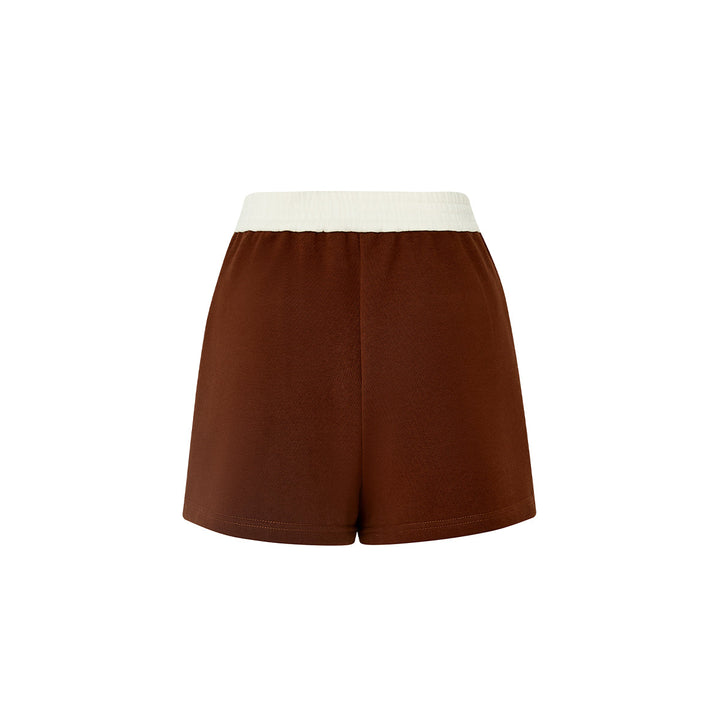 Eimismosol Colour Blocked Sports Shorts Khaki - Mores Studio