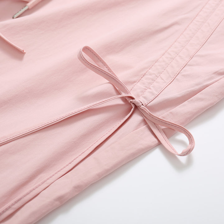 SomeSowe Bow Drawstring Cargo Pants Pink