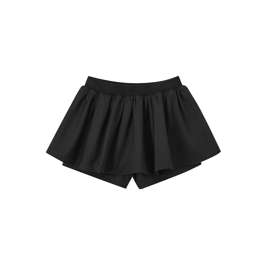 SomeSowe 3D A-Line Puffy Skirt Shorts Black