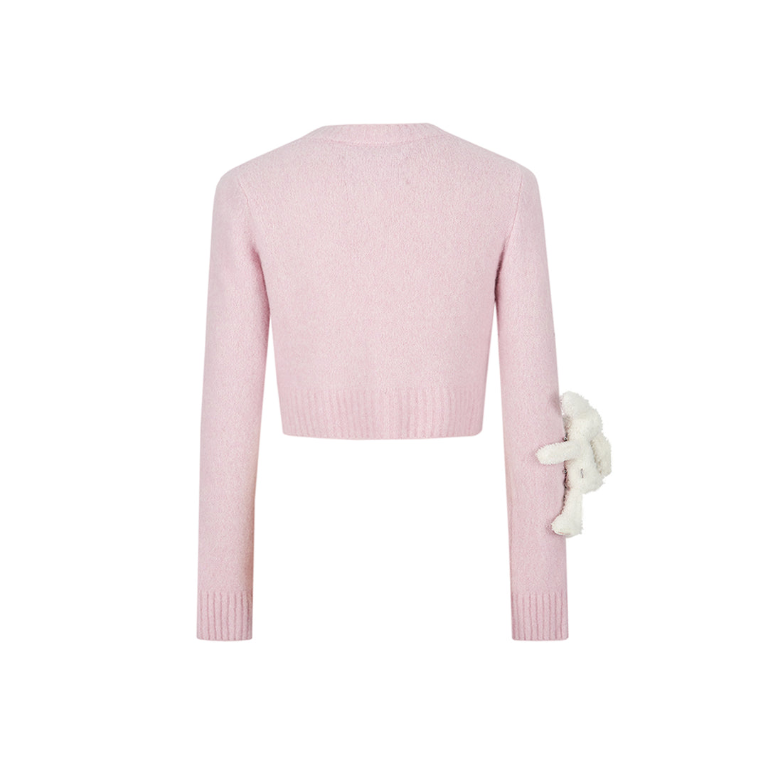 13De Marzo Doozoo Short Knit Cardigan Pink