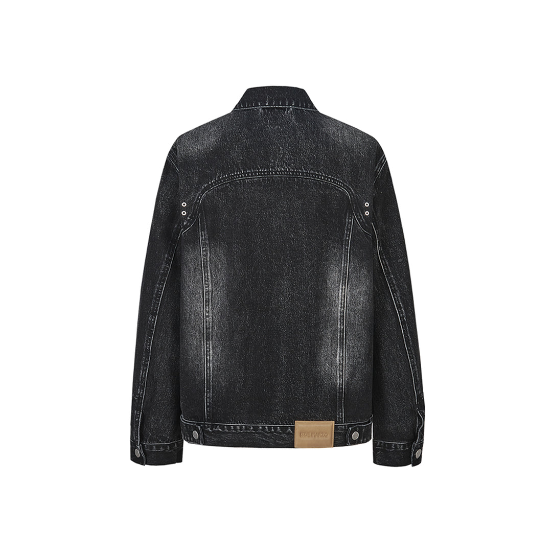 13De Marzo Hangout Friends Denim Jacket Washed Black