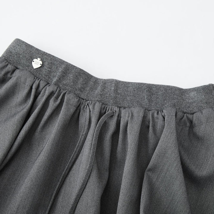 SomeSowe 3D A-Line Puffy Skirt Shorts Gray