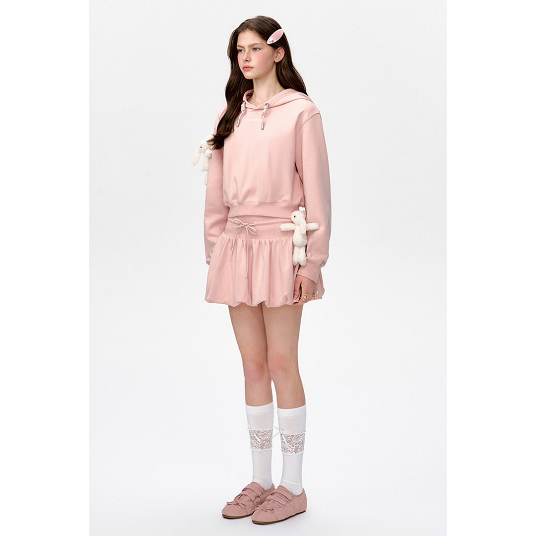 13De Marzo Doozoo Drawstring Bud Skirt Pink