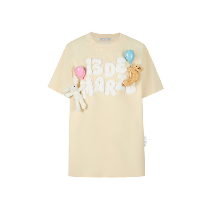 13De Marzo Float Cloud Balloon T-Shirt Beige