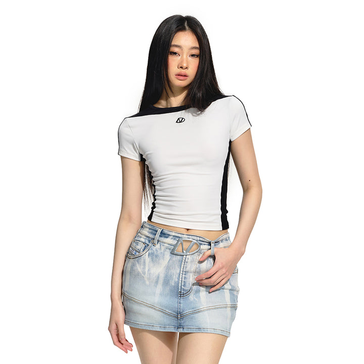 NAWS Color Blocked Slim-Fit Knit Tee