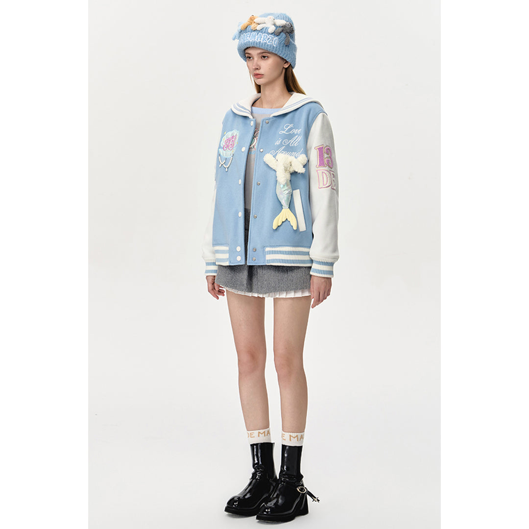 13De Marzo Hangout Friends Knit Beanie Blue