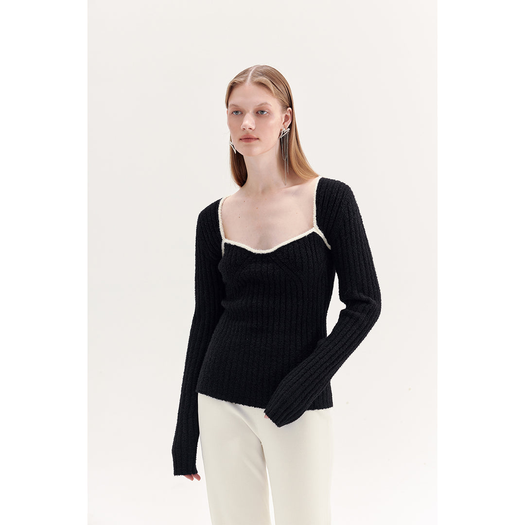Rumia Aleph Knitted Jumper Black - Mores Studio