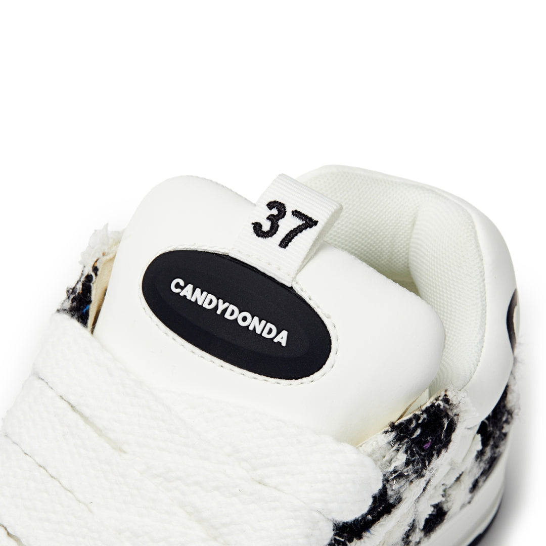 CANDYDONDA Tweed Curbmelo Sneaker Black - Mores Studio