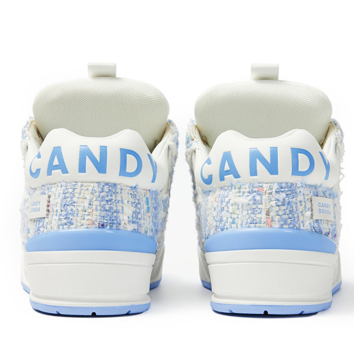 CANDYDONDA Tweed Curbmelo Sneaker Blue - Mores Studio