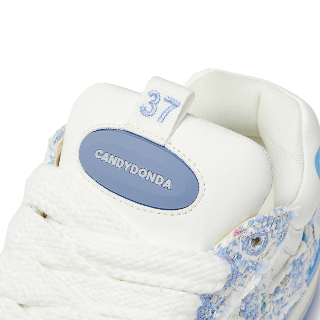 CANDYDONDA Tweed Curbmelo Sneaker Blue - Mores Studio