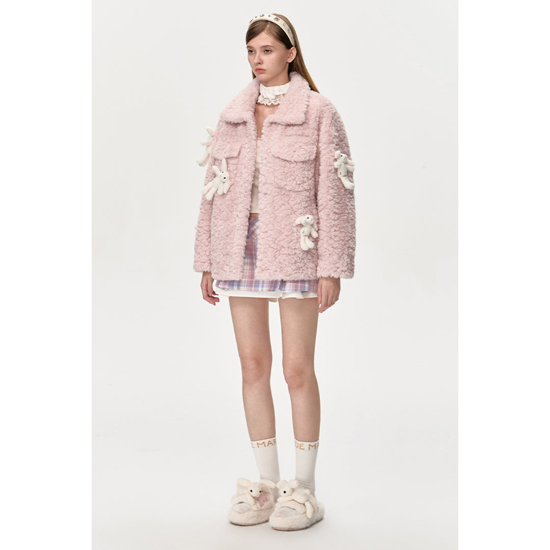 13De Marzo Doozoo Covered Fleece Jacket Pink